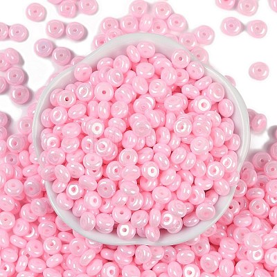 Opaque Colours Luster Glass Seed Beads SEED-P008-01C-01-1