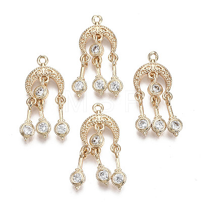 Brass Micro Pave Cubic Zirconia Pendants LS-X-KK-R111-035-1