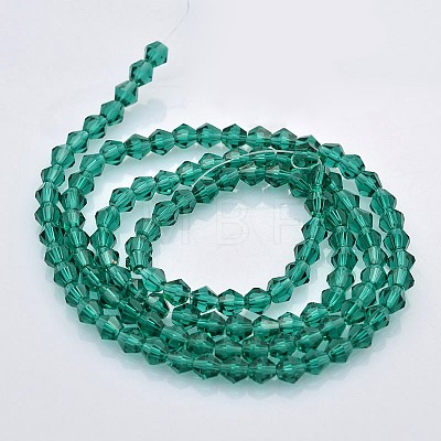Faceted Bicone Glass Beads Strands EGLA-P017-4mm-09-1