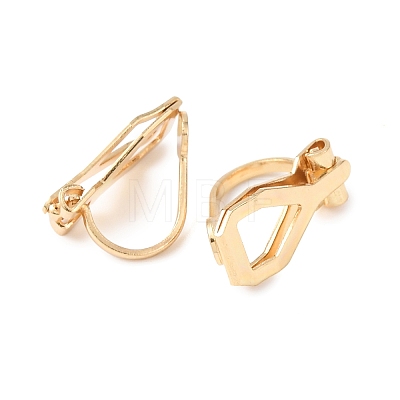 316 Surgical Stainless Steel Clip-on Earring Findings X-STAS-P397-02G-1