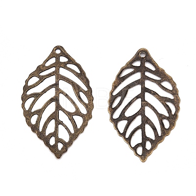 Iron Filigree Joiners Pendants IFIN-N011-08AB-1