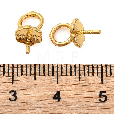 Rack Plating Brass Pendant Bails KK-Z070-21G-1