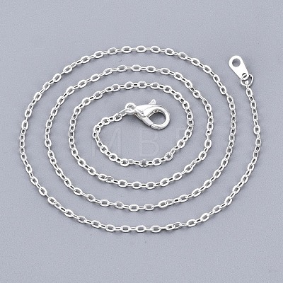 Brass Cable Chain Necklace SW028-S-A-1