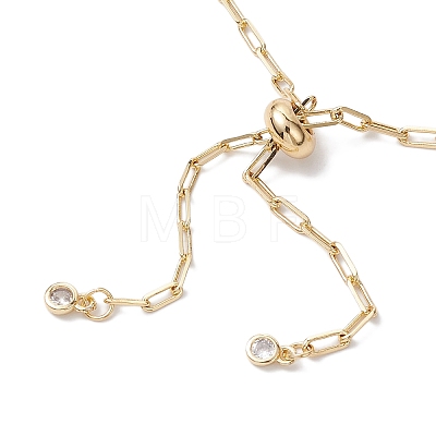 Brass Slider Bracelet Makings X-AJEW-JB01257-1