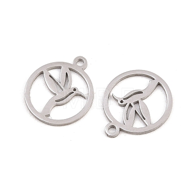 304 Stainless Steel Charms STAS-E521-07P-01-1