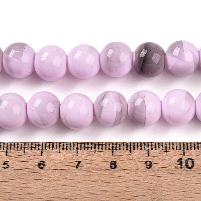 Baking Paint Glass Beads X1-DGLA-N013-10mm-08-1
