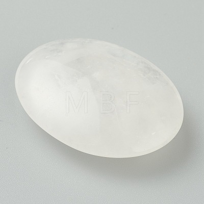 Natural Quartz Crystal Oval Palm Stone G-G973-05-1