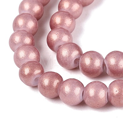 Baking Paint Glass Pearl Beads Strands DGLA-ZX001-05A-06-1
