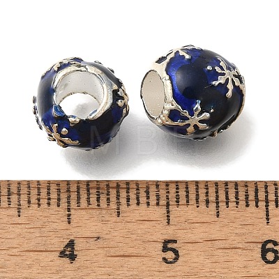 Rack Plating Alloy European Beads FIND-H005-08P-02-1