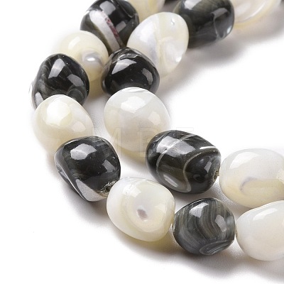 Natural Trochid Shell Beads Strands SSHEL-G023-04C-1