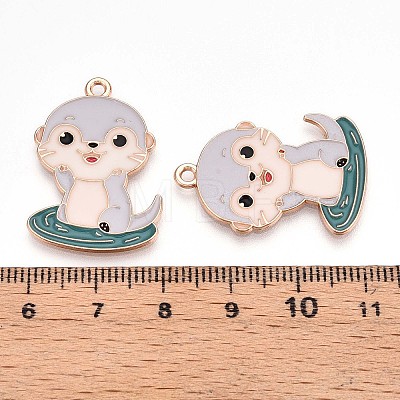 Alloy Enamel Pendants ENAM-T022-02C-01-1