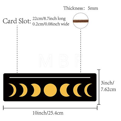 Carved Wooden Tarot Card Stand Holder DIY-WH0356-012-1