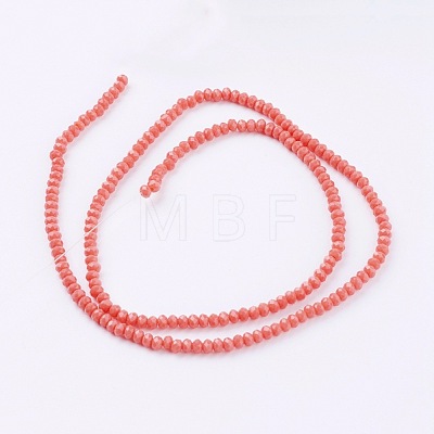 Imitation Jade Glass Beads Strands GLAA-G045-A16-1