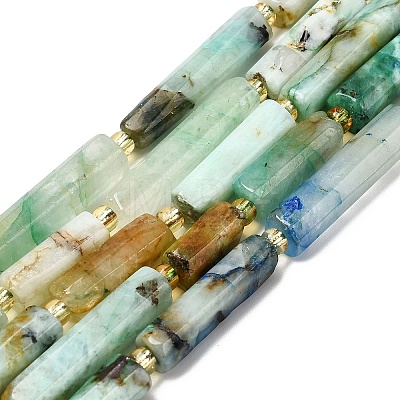 Natural Chrysocolla and Lapis Lazuli Beads Strands G-D353-A04-1