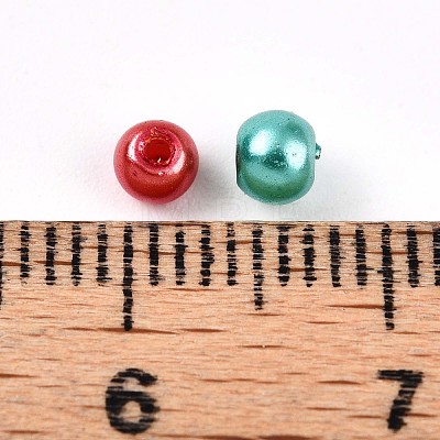 Glass Pearl Beads HY-Q003-3mm-M01-1