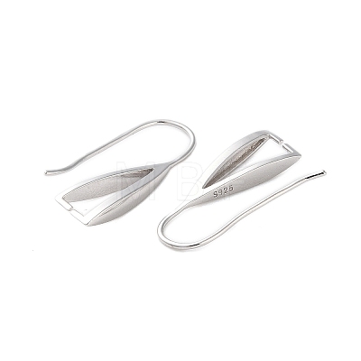 Rhomdium Plated 925 Sterling Silver Earring Hooks STER-NH0001-71B-P-1