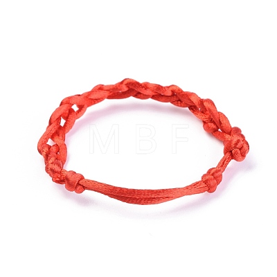 Adjustable Nylon Thread Braided Cord Bracelet BJEW-JB04330-02-1