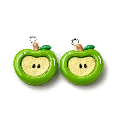 Opaque Resin Pendants RESI-I337-05P-A02-1
