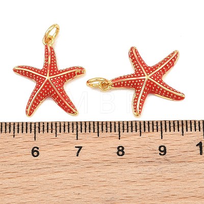 Brass Enamel Pendants KK-CBAEBFB-14G-03-1