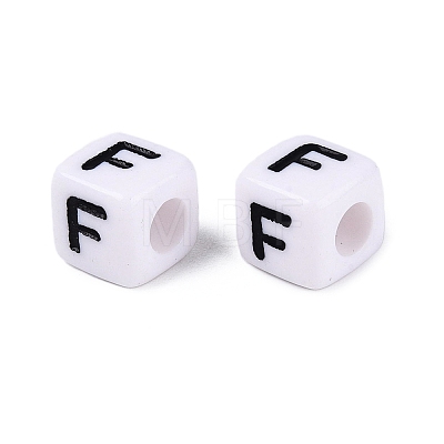 Opaque Acrylic Beads SACR-N020-04A-F-1