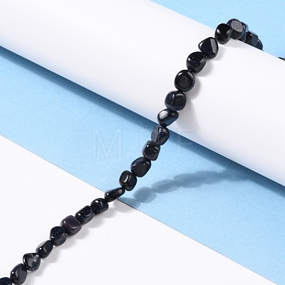 Synthetic Blue Goldstone Beads Strands G-G018-25-1