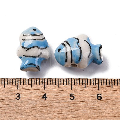 Handmade Porcelain Beads PORC-R002-01H-1