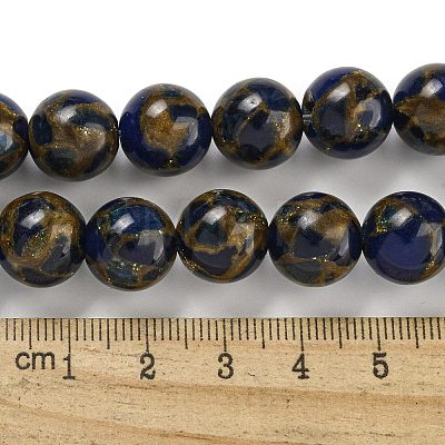 Synthetic Gold Clinquant Stone Beads Strands G-P549-A01-03A-1