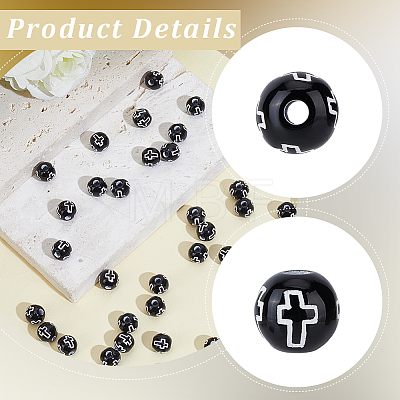 600Pcs Craft Style Acrylic Beads SACR-PA0001-35-1