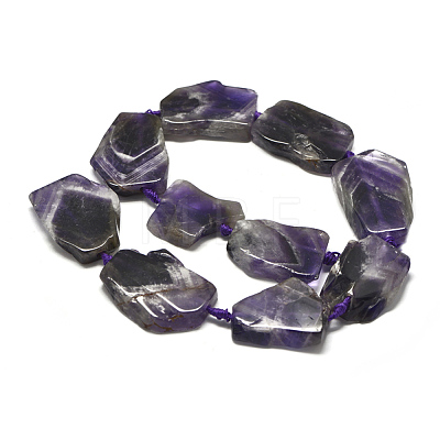 Natural Amethyst Beads Strands G-E401-H07-1