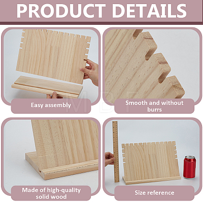 Wood Jewelry Display Stand ODIS-WH0030-177A-1