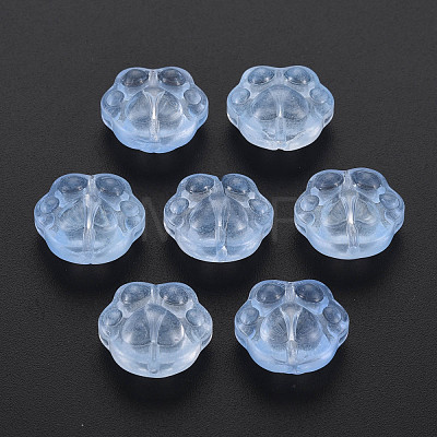 Transparent Baking Painted Glass Beads GLAA-S190-021-A02-1
