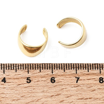 Brass Cuff Earrings EJEW-C186-09G-1