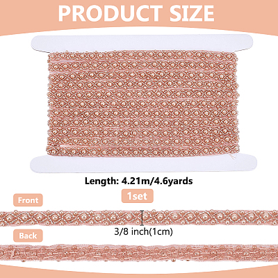 4.6Yards Resin Beaded Trim OCOR-FG0003-44B-1