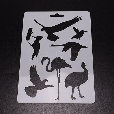 Plastic Drawing Painting Stencils Templates DIY-WH0185-27-1