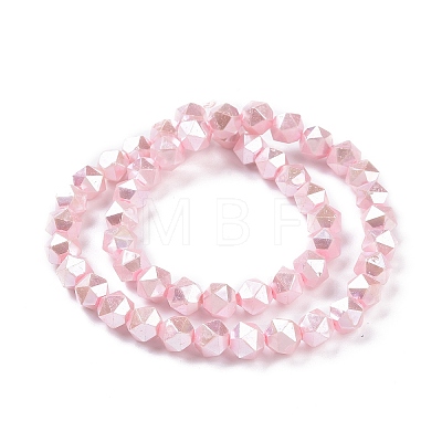 Glass Pearl Beads Strands GLAA-F122-03H-1