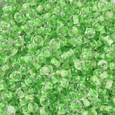 Transparent Inside Colours Glass Seed Beads SEED-A032-04C-1