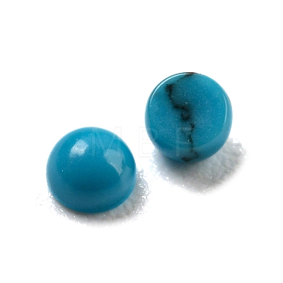Dyed Handmade Synthetic Turquoise Cabochons G-B070-19A-1