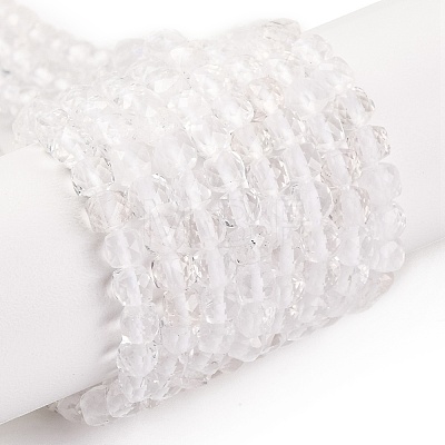 Natural Quartz Crystal Beads Strands G-F770-A02-01-1