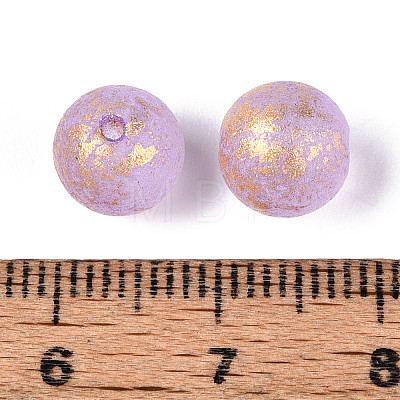 Baking Paint Glass Beads DGLA-N014-8mm-01E-1