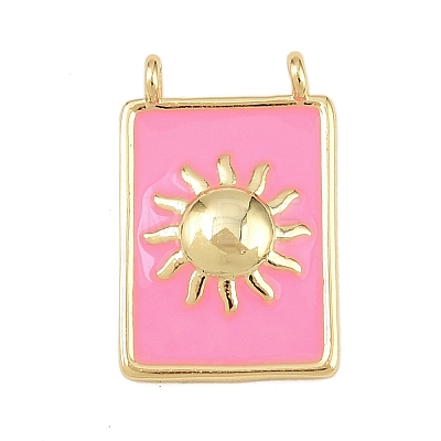 Brass Enamel Pendants KK-L251-01G-D02-1