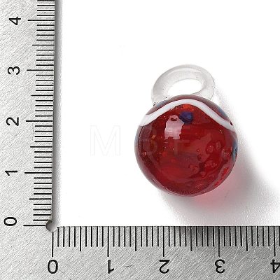 Christmas Handmade Lampwork Pendants LS-LAMP-L081-01E-1
