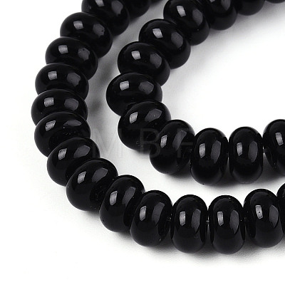 Opaque Spray Painted Glass Beads GLAA-ZX008-4mm-18F-1