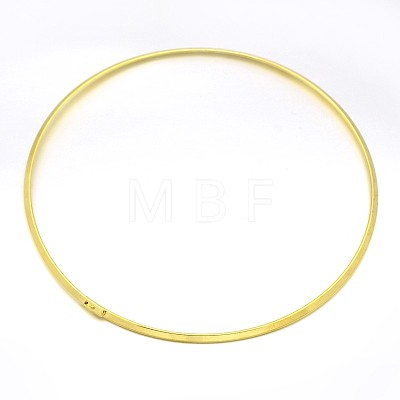 Brass Choker Collar Necklace Making BJEW-F132-02G-1