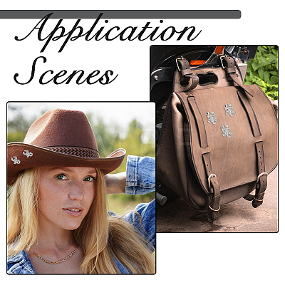 16Bags Scorpion Alloy with Iron Decorative Rivets BUTT-FH0001-035D-1