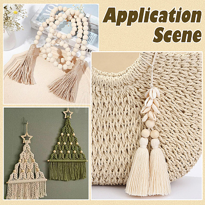 700Pcs 3 Styles Unfinished Wood Rondelle Beads WOOD-PA0001-50-1
