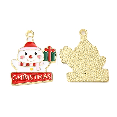 Christmas Alloy Enamel Pendants ENAM-D050-13A-02G-1