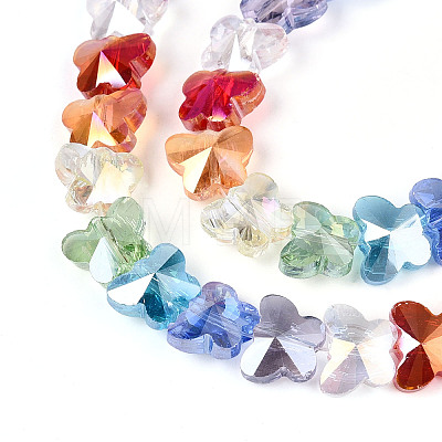 Transparency Glass Beads Strands GLAA-T025-03B-01-1