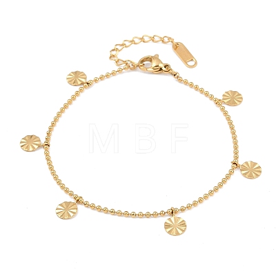 304 Stainless Steel Charm Bracelets BJEW-P372-02A-G-1