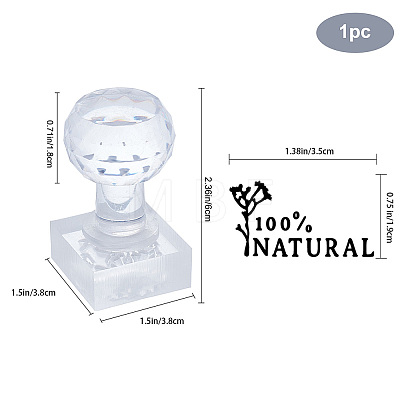 Clear Acrylic Soap Stamps DIY-WH0444-005-1