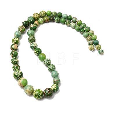 Natural Imperial Jasper Graduated Beads Strands G-A323-C03-01C-1